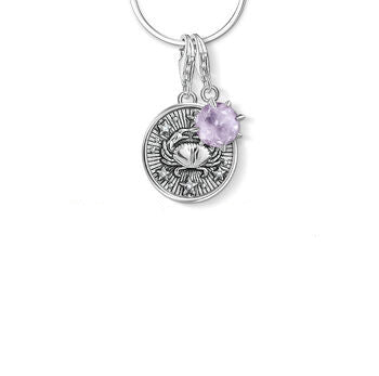 De-Stress Debt 12 Constellation Star Zodiac Sign Months Birthstone 925 Sterling Silver Necklace