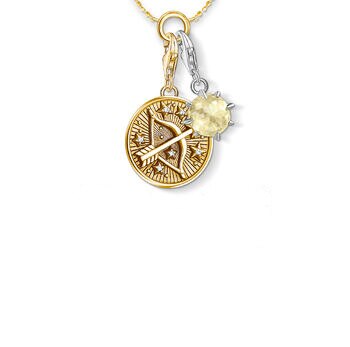 De-Stress Debt 12 Constellation Star Zodiac Sign Months Birthstone 925 Sterling Silver Necklace