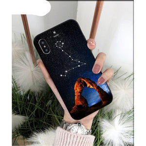 De-Stress Debt Zodiac Signs Constellation Soft Phone Case for iPhone 5 5Sx 6 7 7plus 8 8Plus X XS MAX XR 11 11pro max