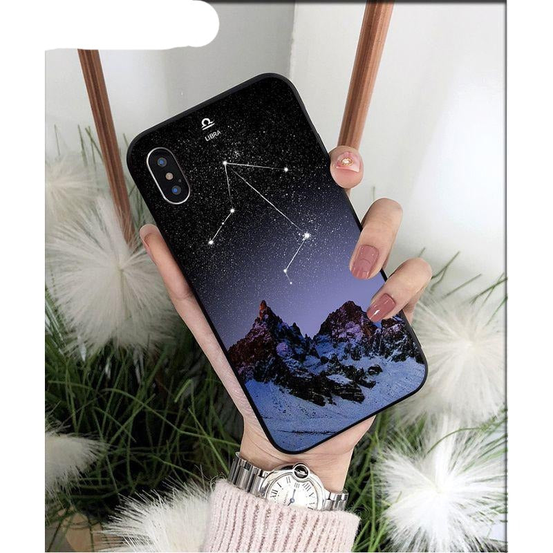 De-Stress Debt Zodiac Signs Constellation Soft Phone Case for iPhone 5 5Sx 6 7 7plus 8 8Plus X XS MAX XR 11 11pro max