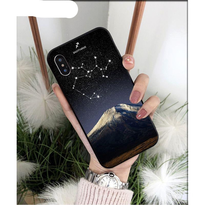 De-Stress Debt Zodiac Signs Constellation Soft Phone Case for iPhone 5 5Sx 6 7 7plus 8 8Plus X XS MAX XR 11 11pro max