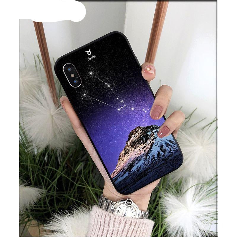 De-Stress Debt Zodiac Signs Constellation Soft Phone Case for iPhone 5 5Sx 6 7 7plus 8 8Plus X XS MAX XR 11 11pro max