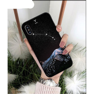 De-Stress Debt Zodiac Signs Constellation Soft Phone Case for iPhone 5 5Sx 6 7 7plus 8 8Plus X XS MAX XR 11 11pro max