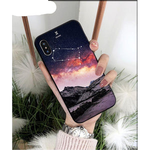 De-Stress Debt Zodiac Signs Constellation Soft Phone Case for iPhone 5 5Sx 6 7 7plus 8 8Plus X XS MAX XR 11 11pro max