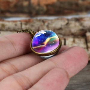 Astrology Universe In A Solar System Necklace